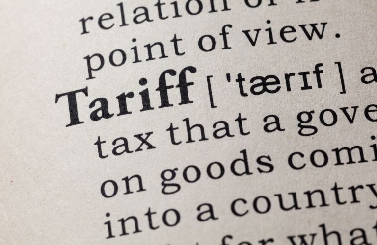 Tariff Definition in the Dictionary